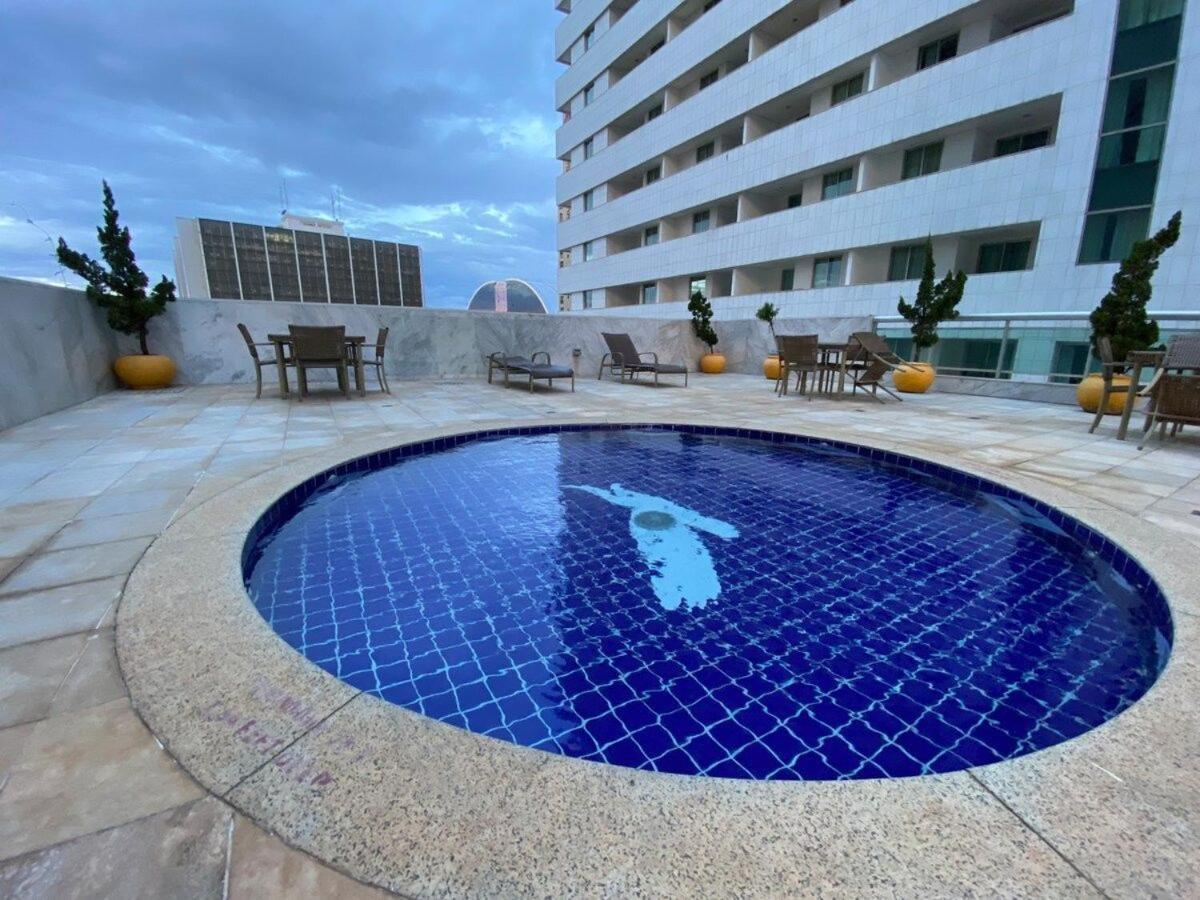 Flat Encantador No 7º Com Vista Pra Torre De Tv Brezilya Dış mekan fotoğraf